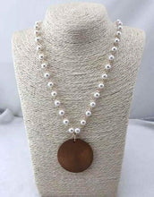 Load image into Gallery viewer, Wooden Pearl Necklace
