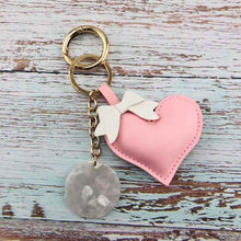 Load image into Gallery viewer, HEART WITH DISC KEYCHAIN
