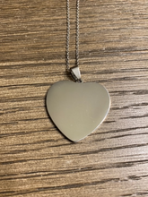 Load image into Gallery viewer, Silver Heart Shaped Pendant Necklace
