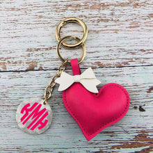 Load image into Gallery viewer, HEART WITH DISC KEYCHAIN
