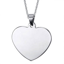 Load image into Gallery viewer, Silver Heart Shaped Pendant Necklace
