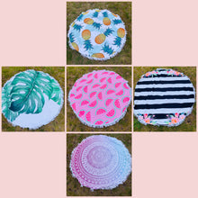 Load image into Gallery viewer, 5 FT CIRCULAR BEACH TOWELS
