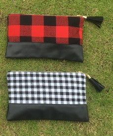 Buffalo Plaid Makeup Cosmetic Bags