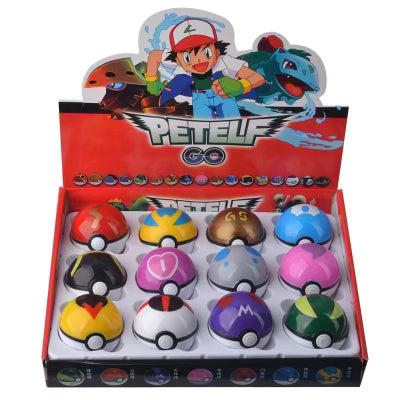 Pokemon balls with deals figures