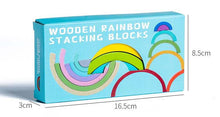 Load image into Gallery viewer, 6” rainbow stacker blocks
